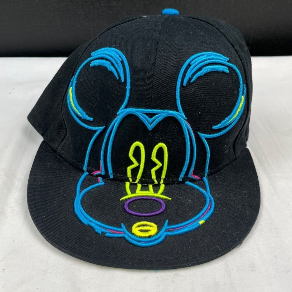 Disney Unisex Black/Neon Mickey Mouse Hat/Cap SKU 4315